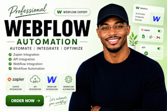 webflow automation, zapier integration, api integration, webflow integration