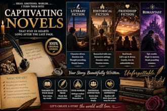 write captivating literary, historical, friendship fiction and romantasy novels