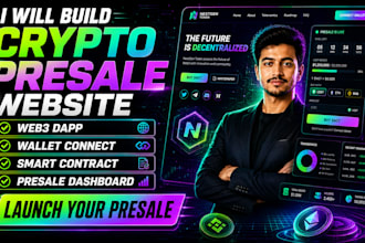 develop crypto token presale website with web3 integration