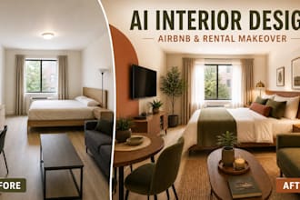 create ai interior design concepts for your airbnb or rental