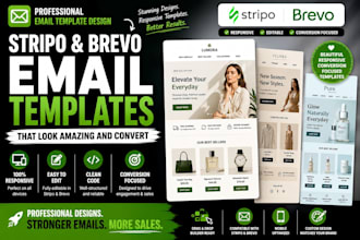 design responsive stripo brevo email templates and newsletter designs