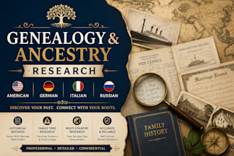 research russian, german, italian and american family genealogy ancestry records