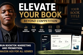 run booktok marketing and promotion, amazon ads for all books
