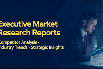 write market research reports and executive summaries