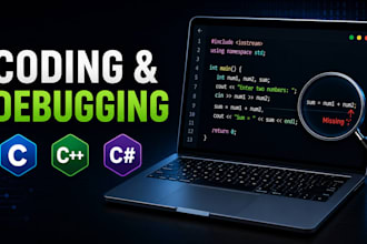 code or debug in c cpp and c sharp