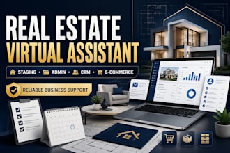be your virtual assistant for real estate staging and admin support