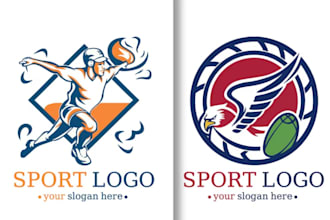 create bold and dynamic professional sports logo design