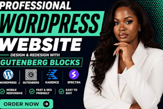 build gutenberg wordpress website using gutenberg blocks, kadence spectra