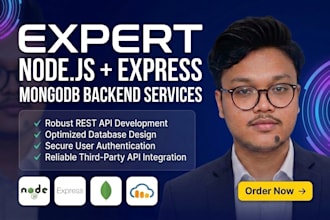 fix bugs or develop a custom node js backend and rest API