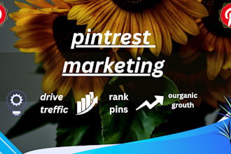 be your pinterest marketing manager and seo expert