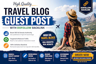 do guest post on high travel blog with do follow backlink