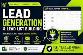 build targeted lead lists with verified emails and contacts