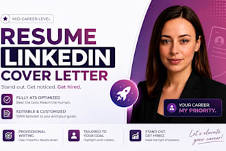 write and upgrade your resume, cv, cover letter, linkedin