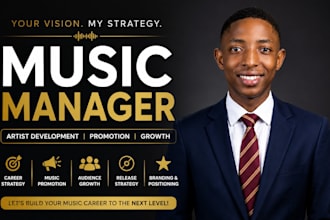 be your music manager music distribution and artist development strategist