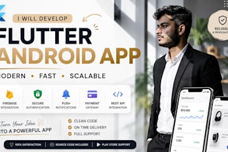 design and develop a custom android mobile app