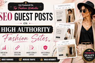 publish SEO guest posts on high authority fashion sites