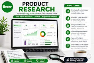 do product research and upload products as a virtual assistant