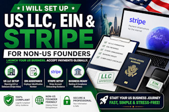 prepare US llc ein and stripe for non US founders