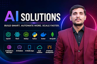 develop ai website, ai chatbot, ai mobile app, saas and ai software
