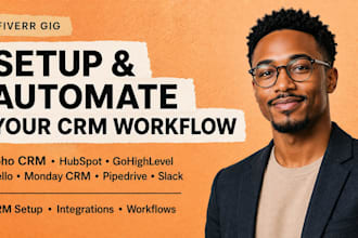 setup zoho CRM hubspot gohighlevel trello monday CRM pipedrive slack integration