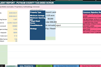research and scrub florida tax deed vacant land auction properties