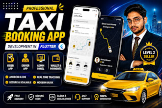 develop a custom taxi booking app for android and ios