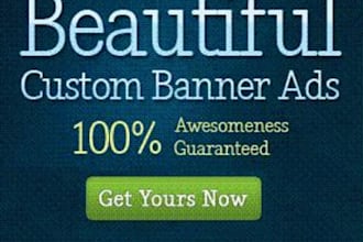 create professional banner ad for website or business