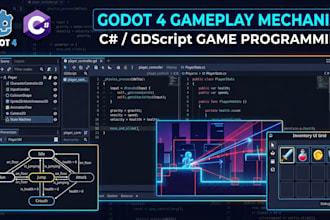 program godot 4 gameplay mechanics and systems in c sharp and gdscript