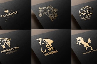 design horse racing, equestrian, equine horse business logo