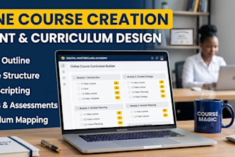 create online course content, course curriculum, and online course upload