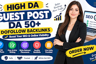 write and publish high da guest posting with dofollow guest post backlinks