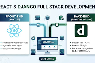 build a full stack web application with react and django