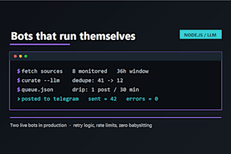 build an ai powered telegram bot that monitors and posts content