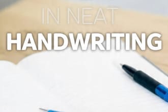 hand write and personalized notes, letters with beautiful writing