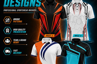 design custom sports jersey with realistic 3d mockups