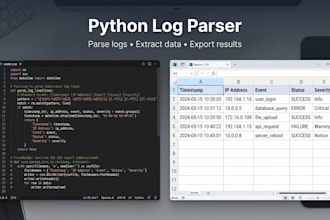 write a python script for web scraping, automation, and data parsing