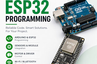 do arduino and esp32 programming for your project