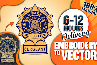 convert embroidery patches, logo and images into vector