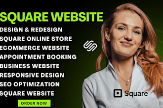 design square online store build square seo website squarespace business website