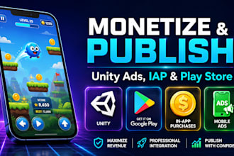 integrate unity ads, iap, and publish your mobile game to google play store