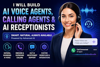 build ai voice agents, calling agents and ai receptionists