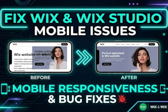 fix wix websites mobile issues and layout bugs