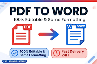 convert PDF to word and pdf to word document