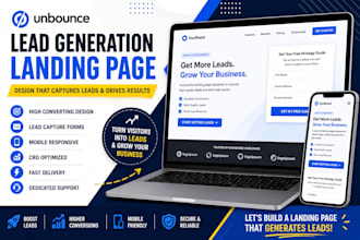 create an unbounce lead generation landing page