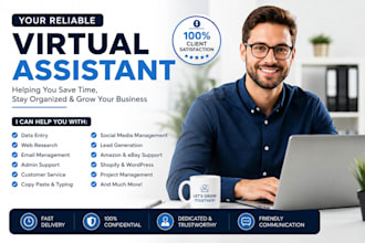 be your professional virtual assistant for admin support