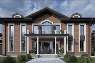renovate old abandoned building, vacant house, derelict property visualization