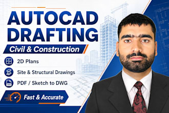 do autocad drafting for civil and construction projects