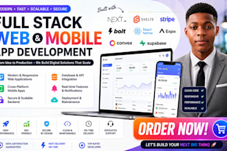 dev next js svelte stripe bolt new react native expo mobile app convex supabase
