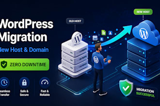 transfer wordpress site to new host and domain zero downtime