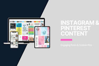 be your instagram and pinterest content creator and manager
